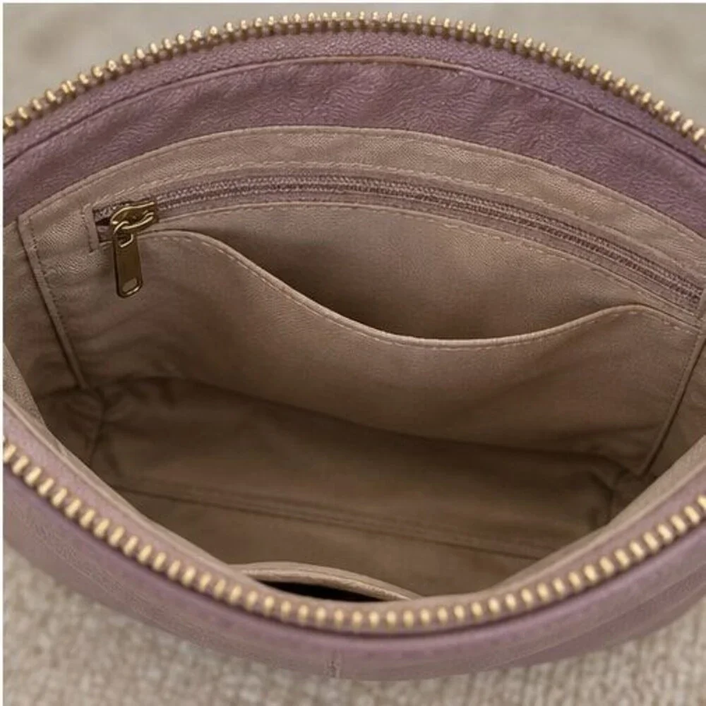 Camel Woven Crossbody Bag